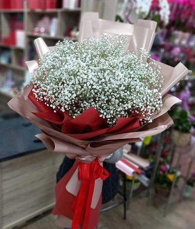 Букет цветов из: Гипсофила в Новописцово
