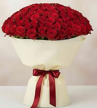 Букет 101 Красная роза Милано в Новописцово