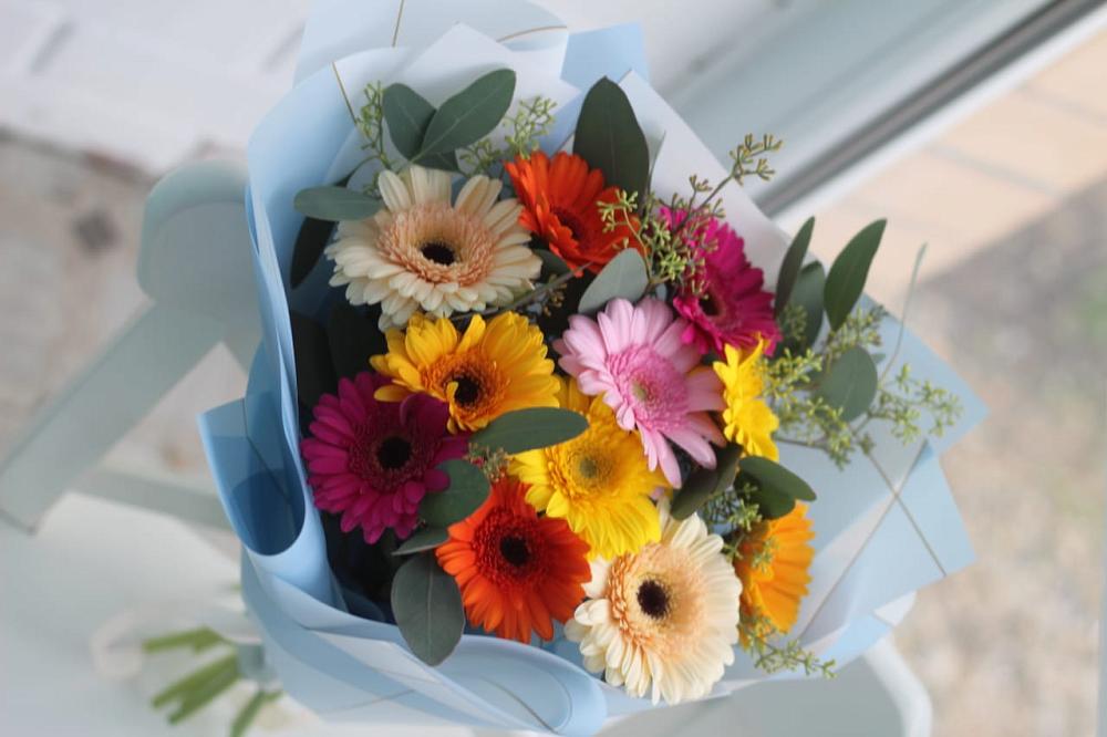 Букет цветов из: Герберы в Новописцово