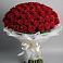 Букет 101 Красная роза Блэк Мэджик в Новописцово