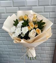 Букет цветов из:  Розы и Хризантемы в Новописцово