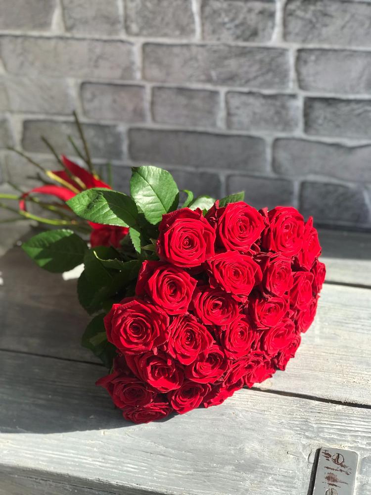 Букет Красные розы Фридом в Новописцово