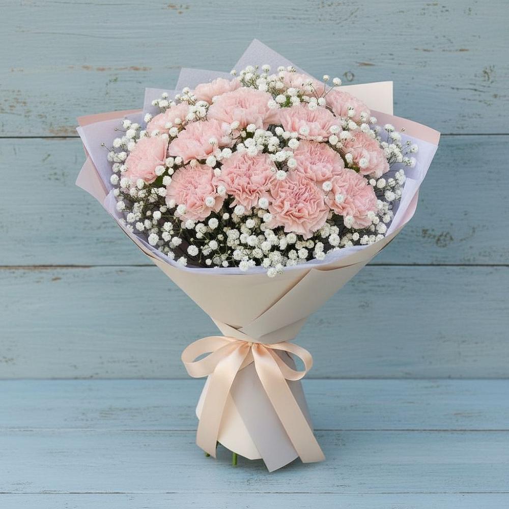 Букет цветов из: Гвоздики в Новописцово