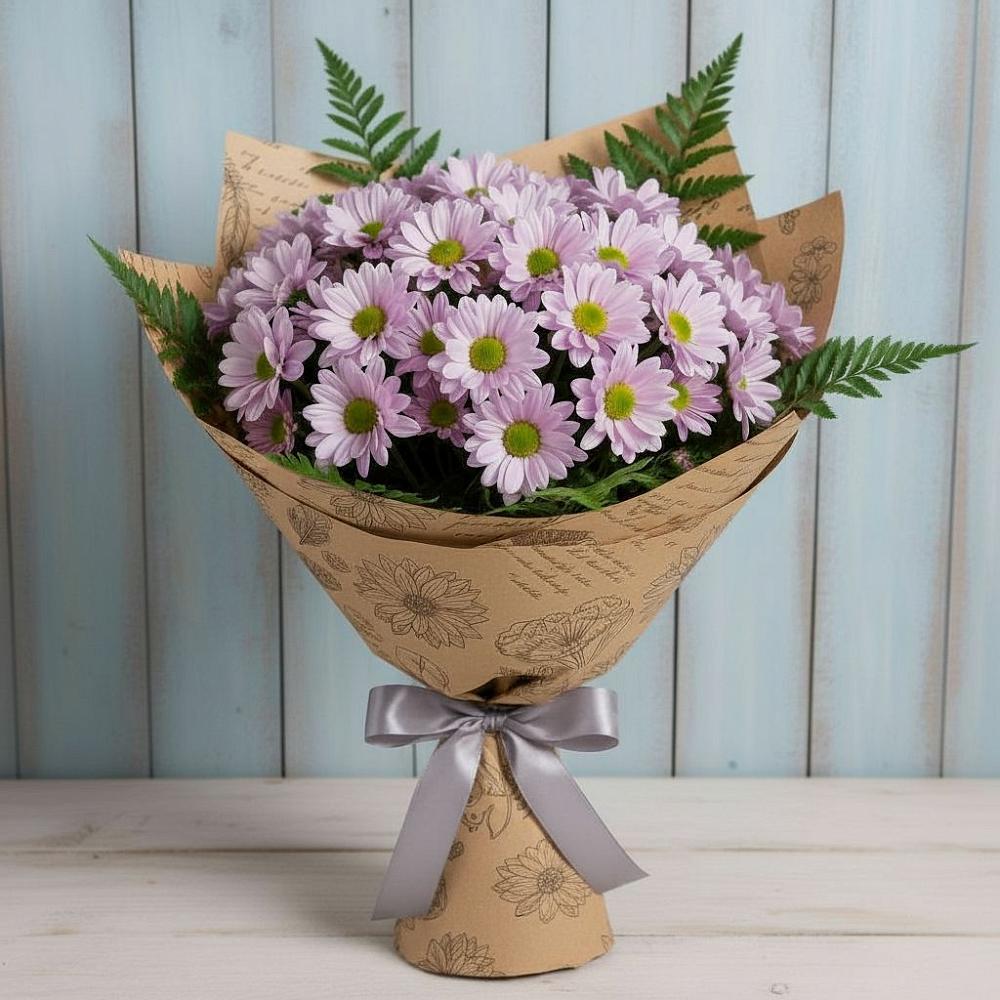 Букет цветов из: Хризантемы в Новописцово