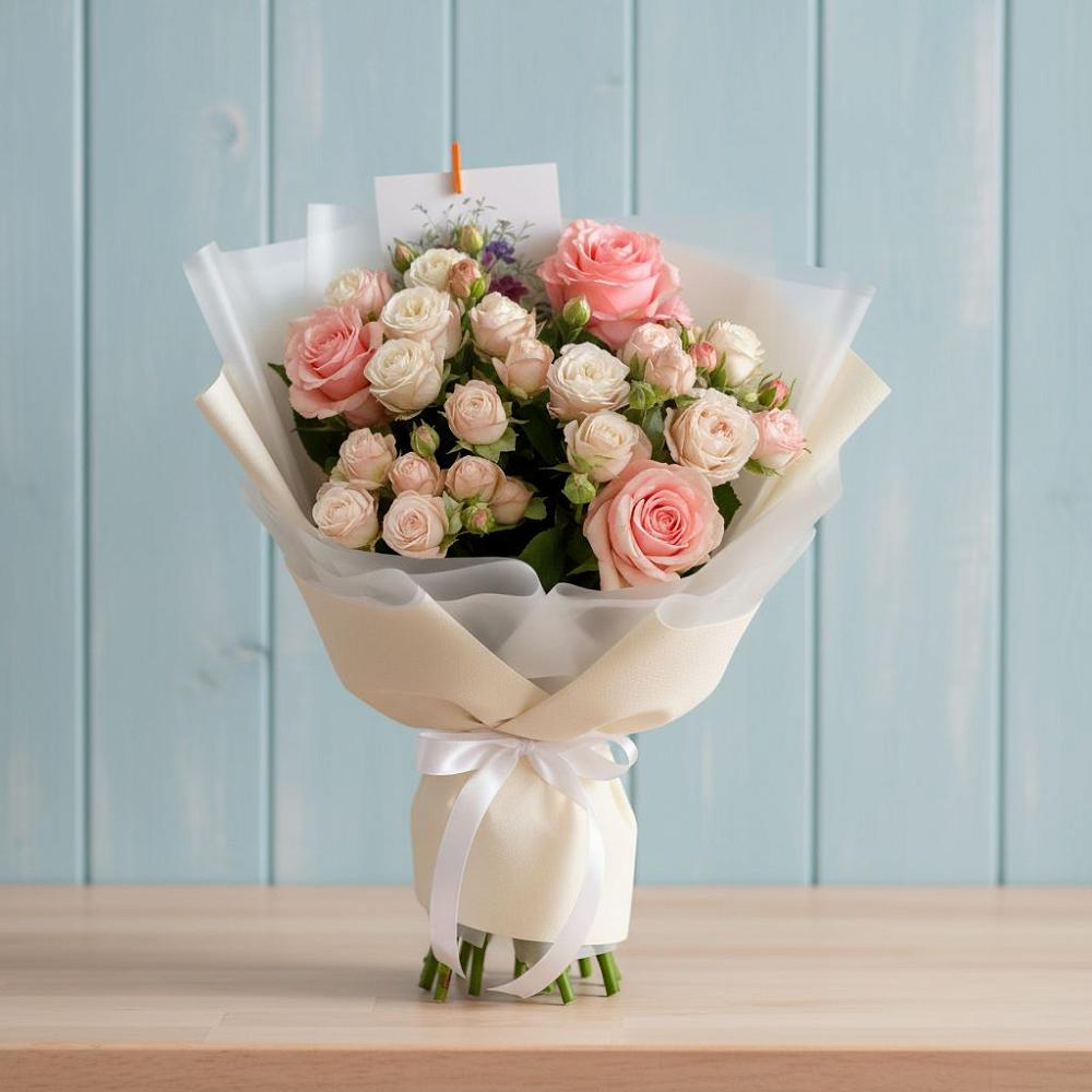 Букет цветов из: Розы в Новописцово