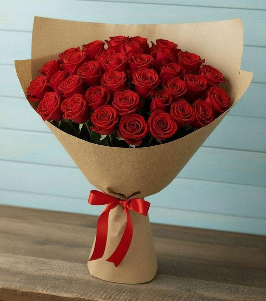 Букет Красные розы Милано в Новописцово