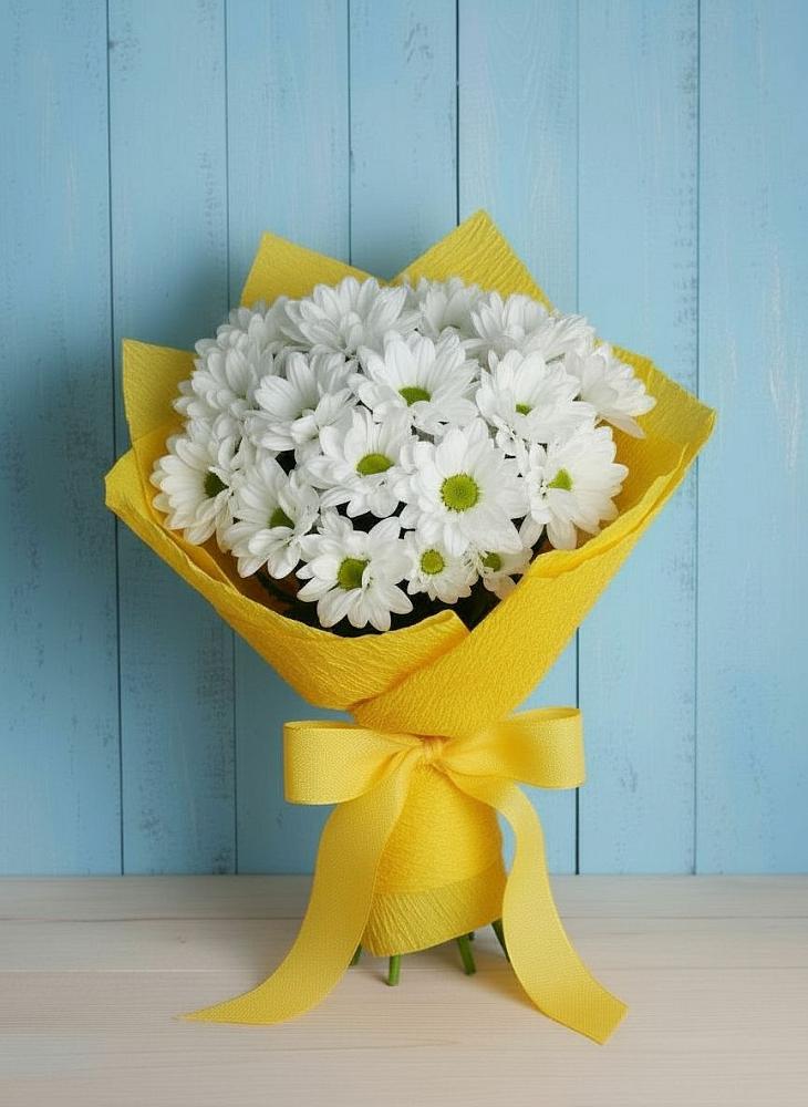 Букет цветов из: Хризантемы в Новописцово