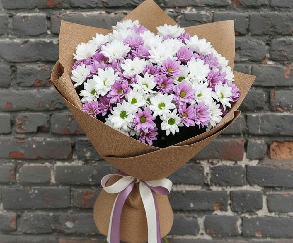 Букет цветов из: Хризантемы в Новописцово