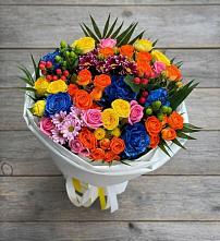 Букет цветов из:  Розы и Хризантемы #REPLACE_PRED# Новописцово