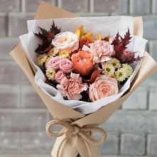 Букет цветов из:  Гвоздики, Хризантемы и Розы в Новописцово