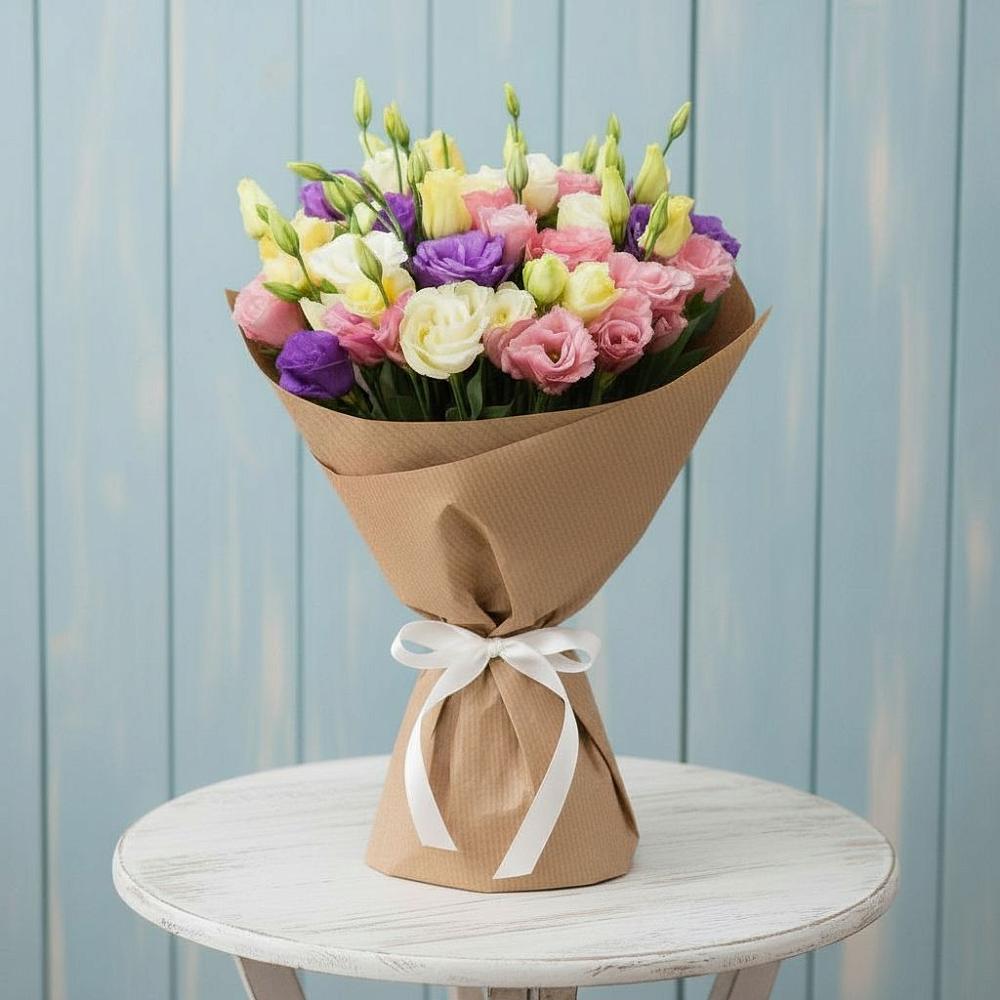 Букет цветов из: Лизиантусы в Новописцово