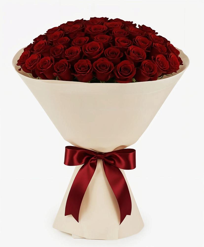 Букет 101 Бордовая роза Блэк Бакарра в Новописцово