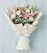 Букет цветов из:  Лилии в Новописцово