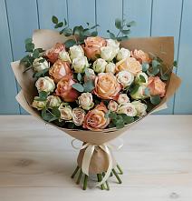 Букет цветов из:  Альстромерии и Розы в Новописцово