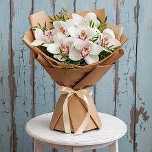 Букет цветов из:  Орхидеи и Розы в Новописцово